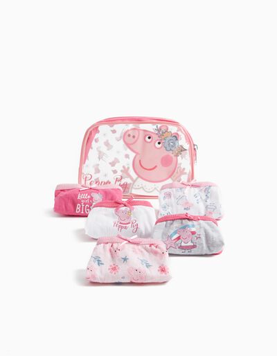 5 'Peppa Pig' Briefs Pack, Girls, Multicolour