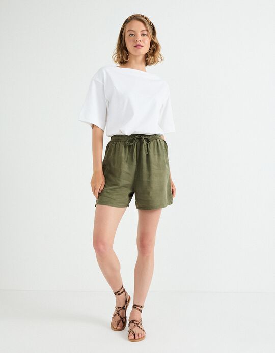 Comprar Online Calções Liocel, Mulher, Verde