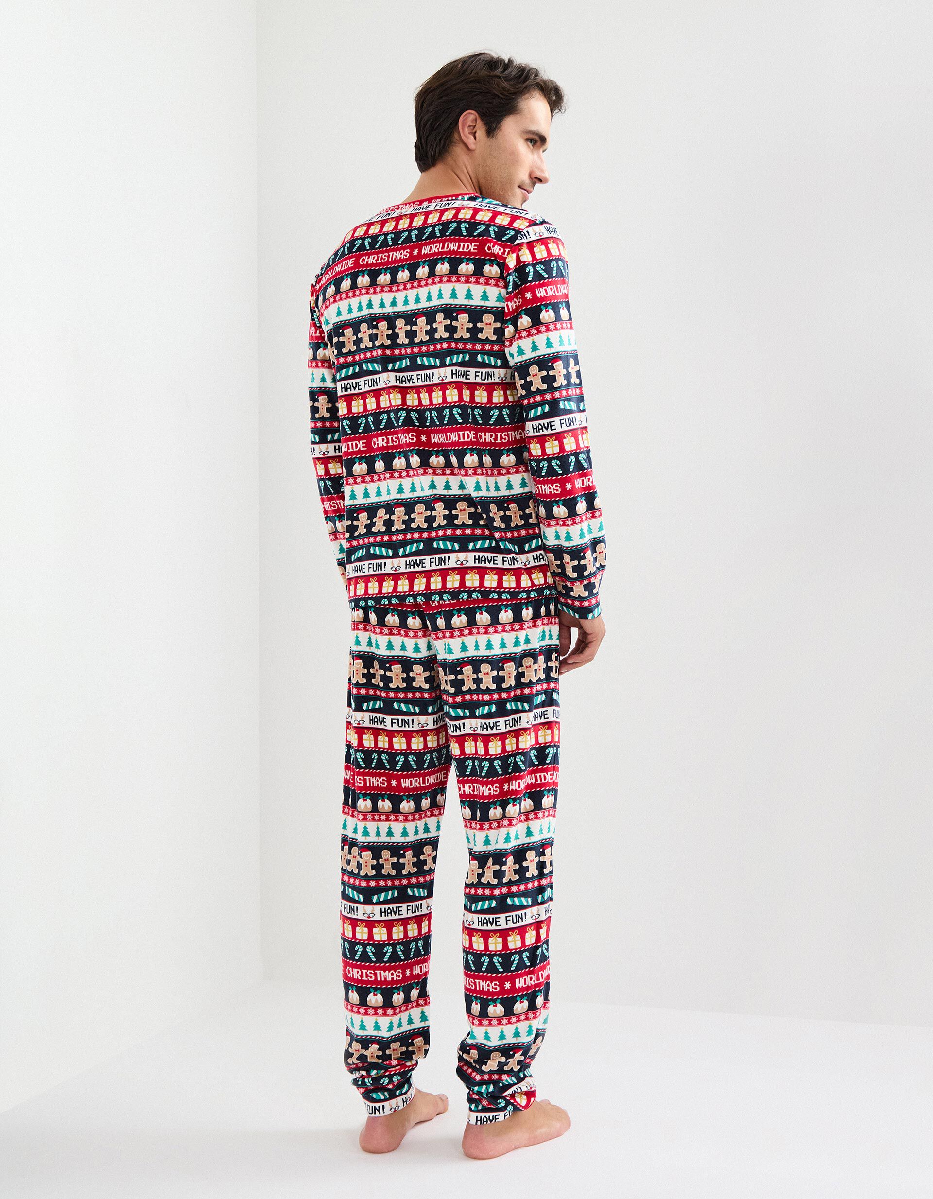 Comprar Online Pijama Aveludado de Natal, Homem, Multicor