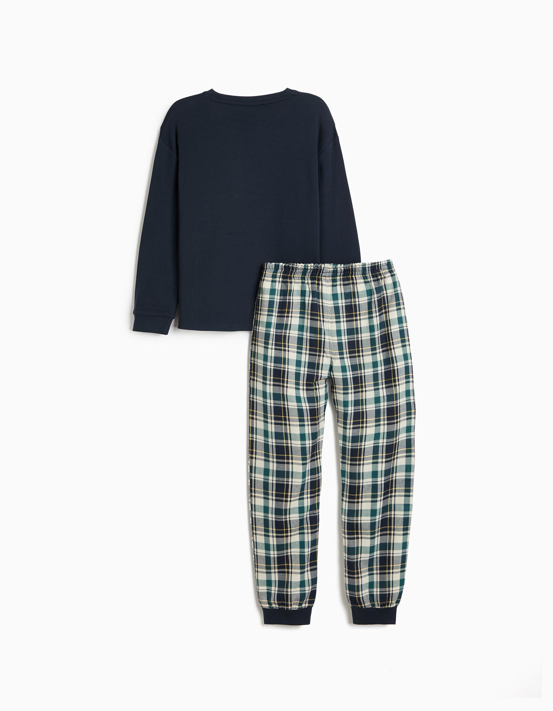 Comprar Online Pijama Xadrez, Menino, Azul Escuro