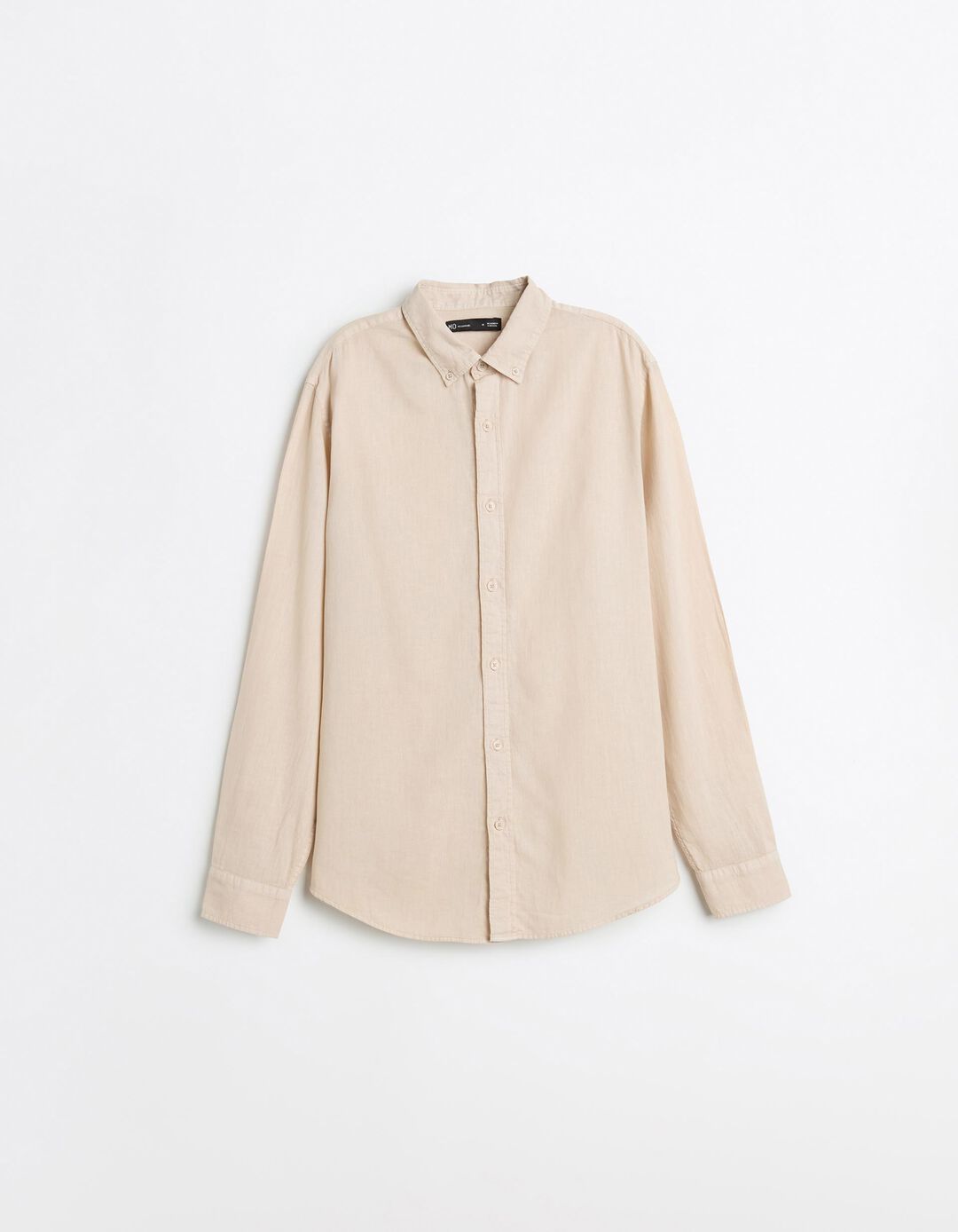 Camisa com Linho, Homem, Bege Claro