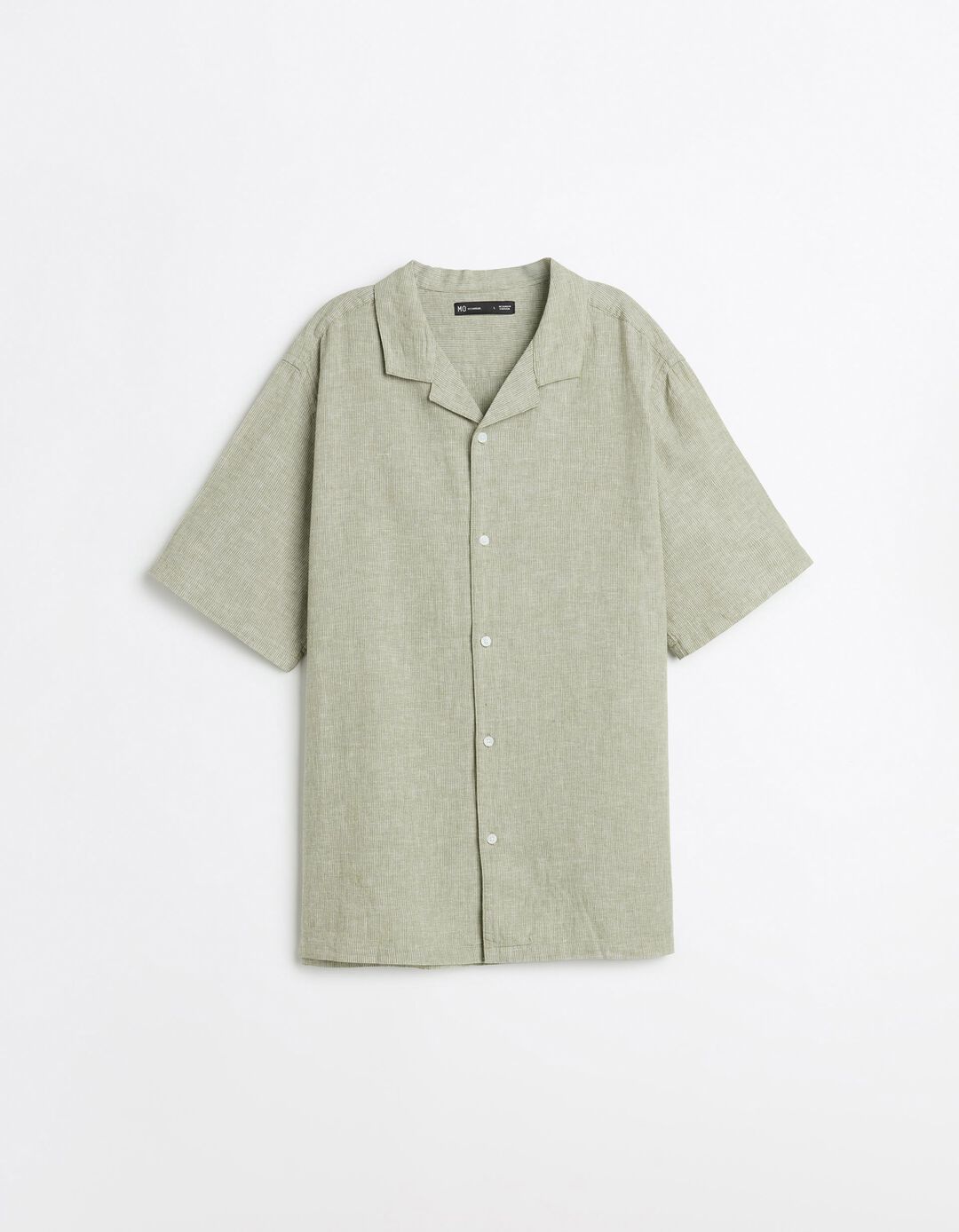 Camisa com Linho, Homem, Verde