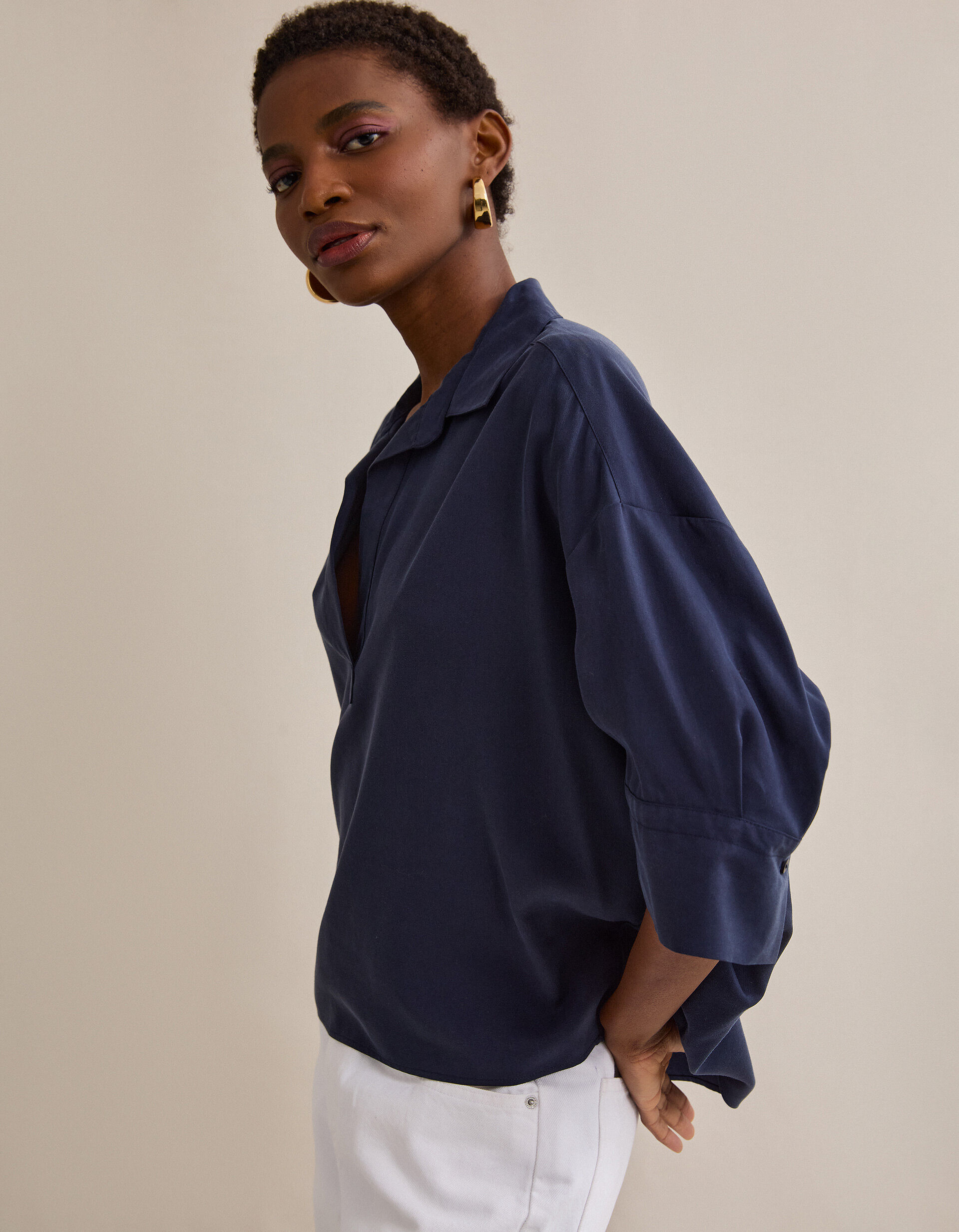 Comprar Online Blusa Liocel, Mulher, Azul Escuro