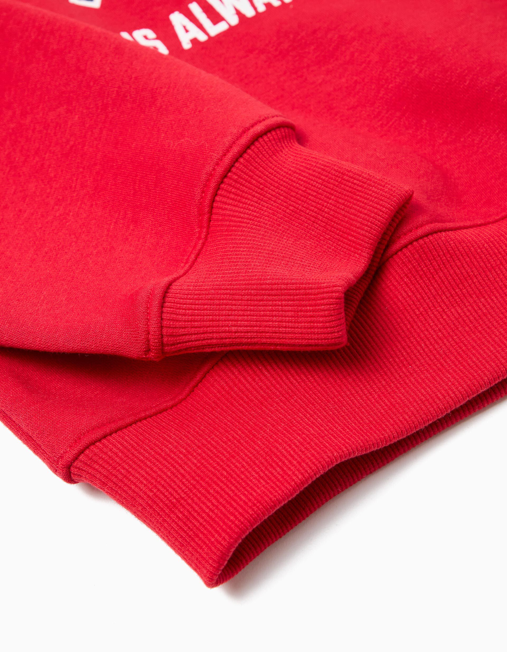 Comprar Online Sweatshirt, de Felpa Menina, Vermelho