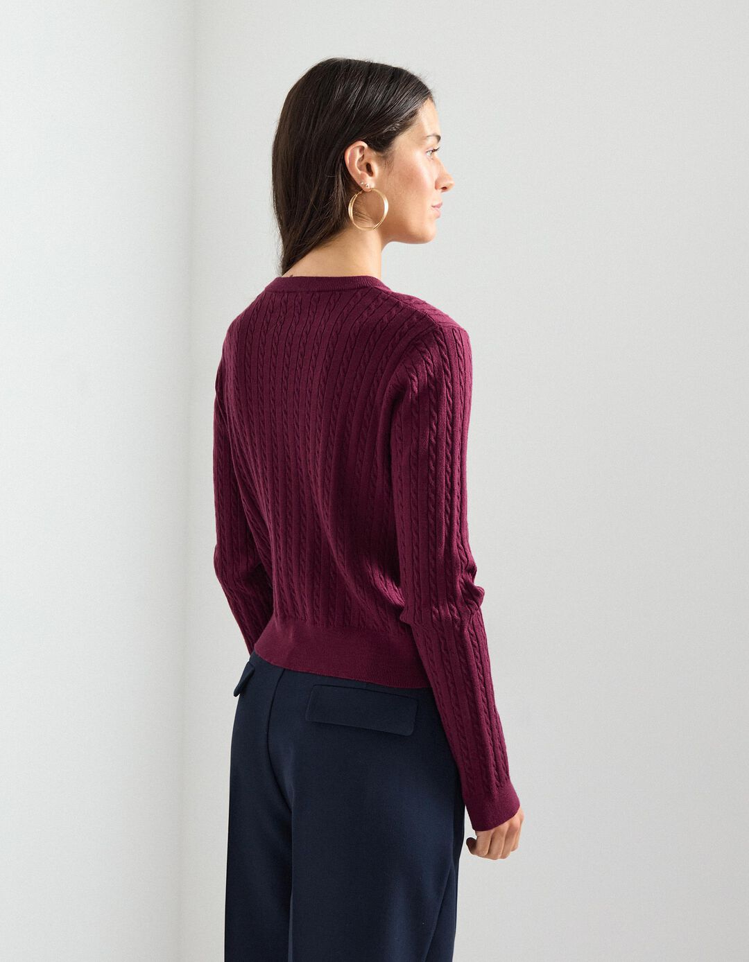 Camisola de Malha, Mulher, Roxo