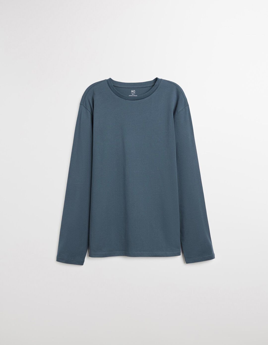 T-shirt de Manga Comprida, Homem, Azul