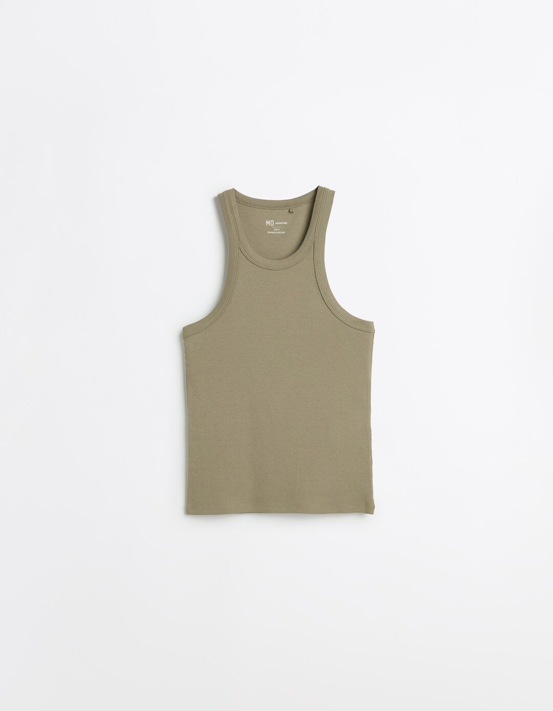 Tank Top Canelado, Mulher, Verde