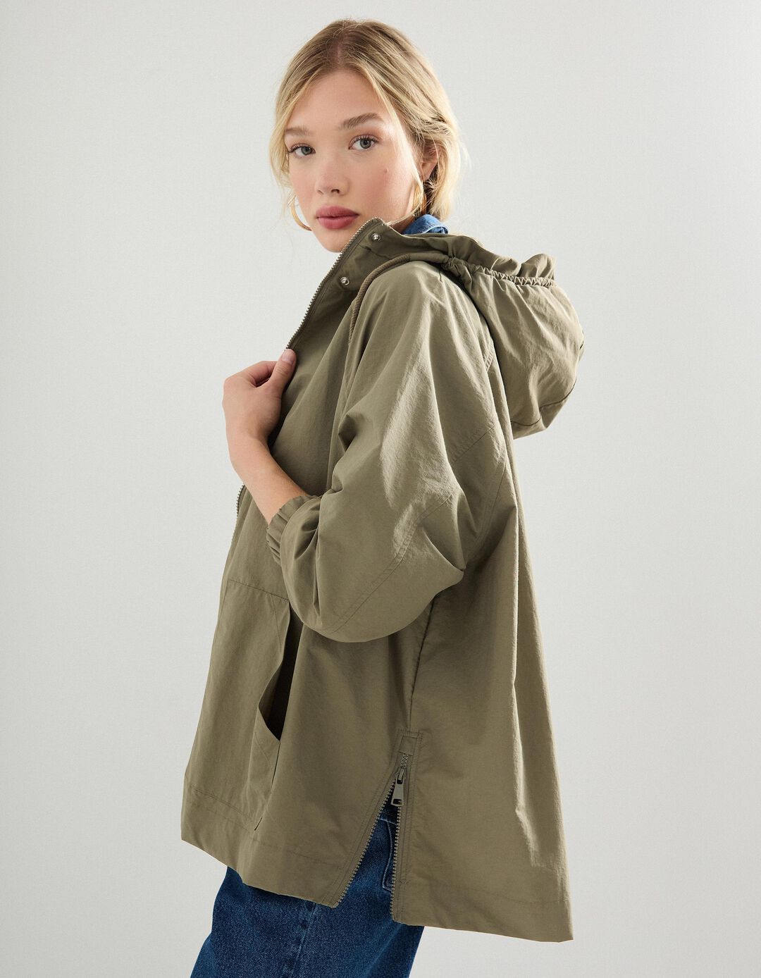 Parka com Capuz, Mulher, Verde