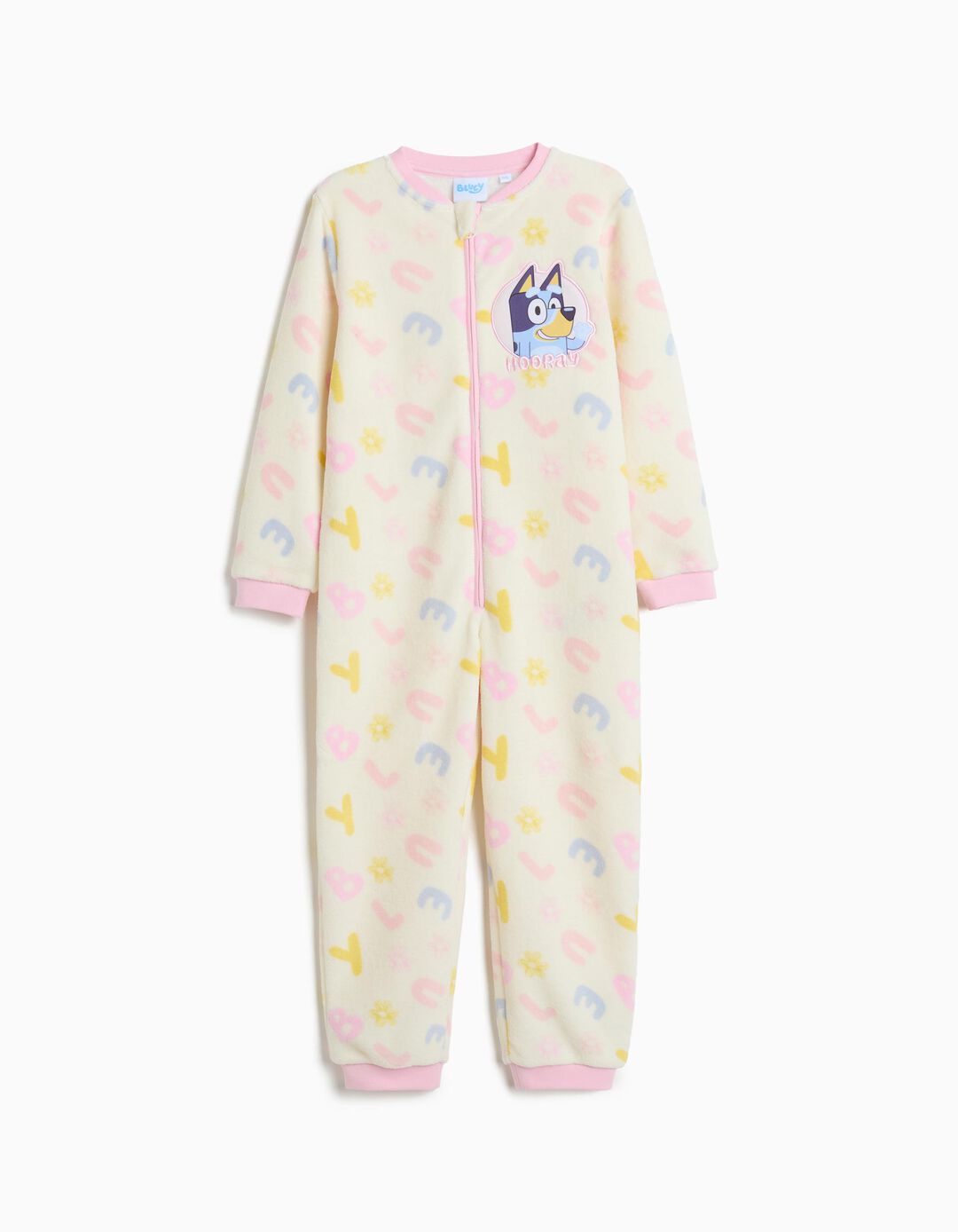 Pijama Macac&atilde;o 'Bluey', Menina, Branco