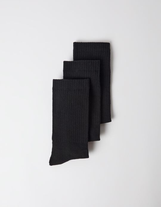 Comprar Online Pack 3 Pares De Meias Desportivas, Homem, Preto