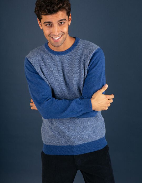 Camisola de malha com padr&atilde;o