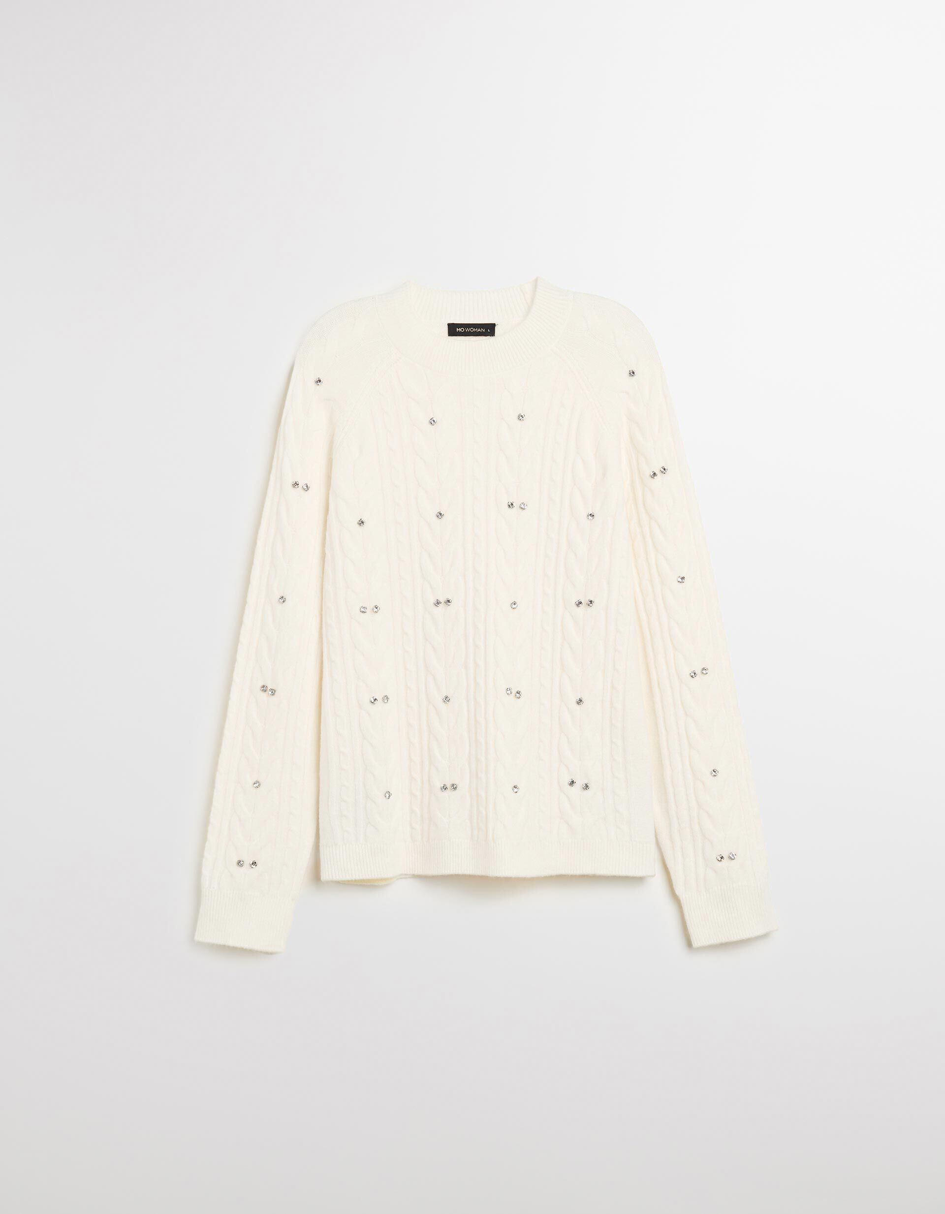 Comprar Online Camisola de Malha, Mulher, Bege Claro