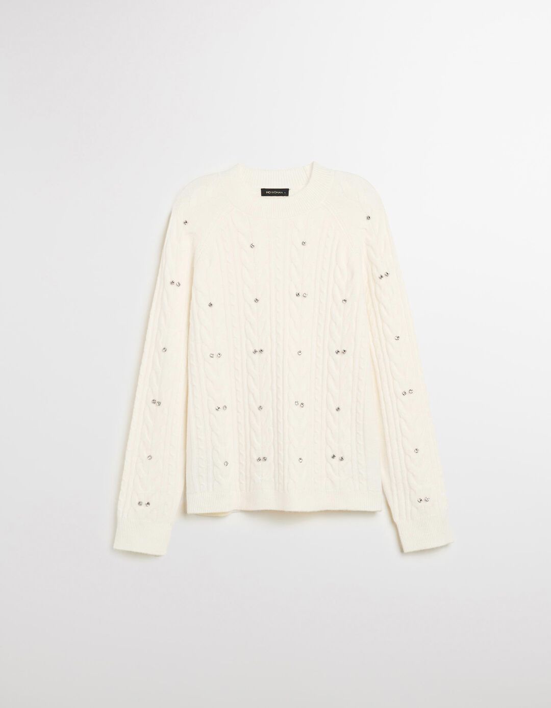 Camisola de Malha, Mulher, Bege Claro