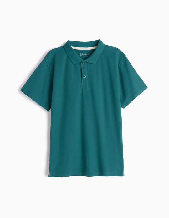Comprar Online Polo Piquet Manga Curta, Menino, Verde Escuro