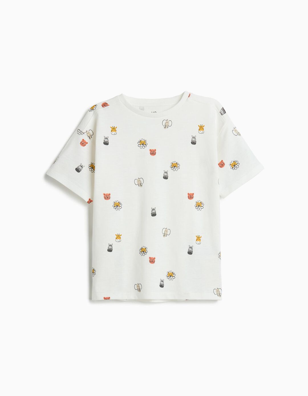 T-shirt Estampada, Menino, Branco