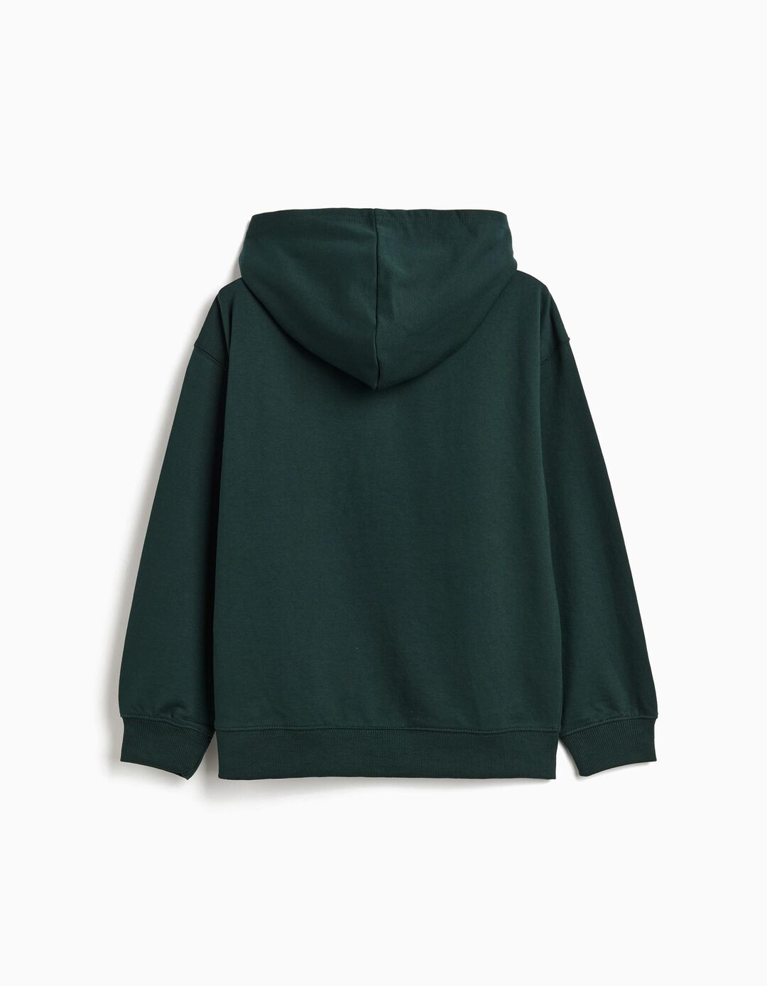 Sweatshirt de Felpa Capuz, Menino, Verde Escuro