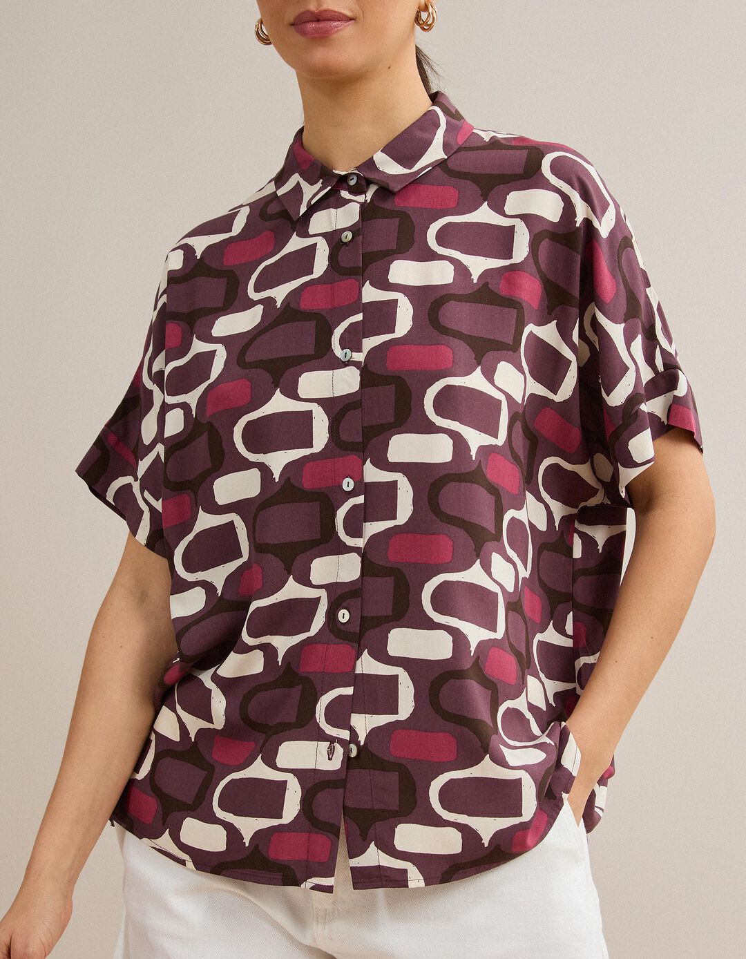 Camisa, Mulher, Vermelho Escuro