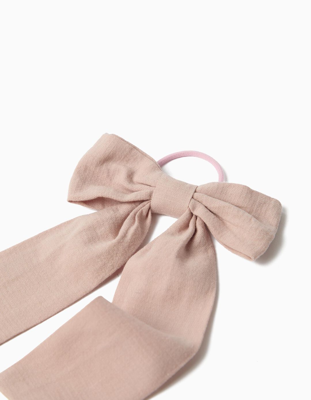 El&aacute;stico Com La&ccedil;o, Menina, Rosa Claro