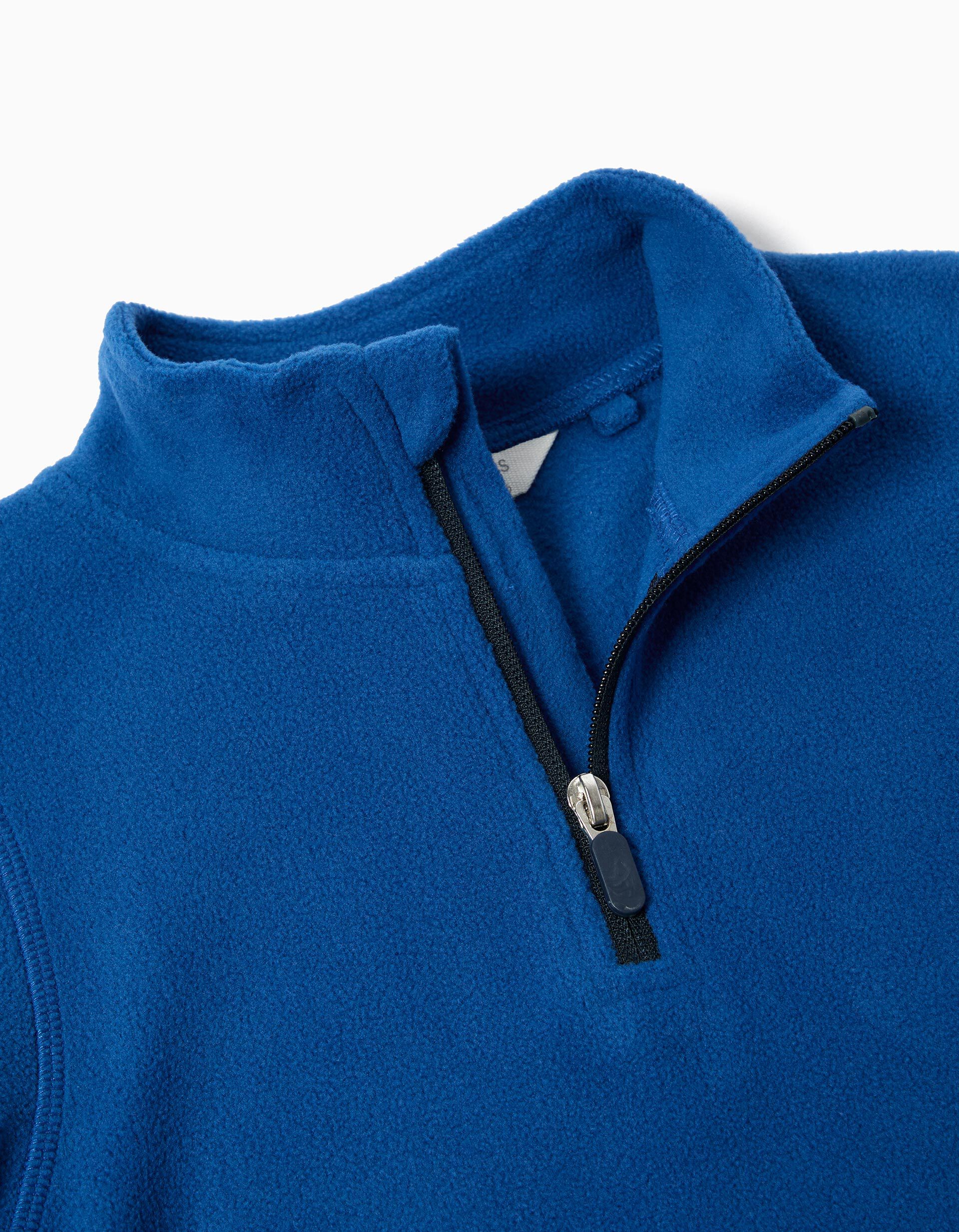 Comprar Online Camisola Polar com Fecho, Menino, Cinzento