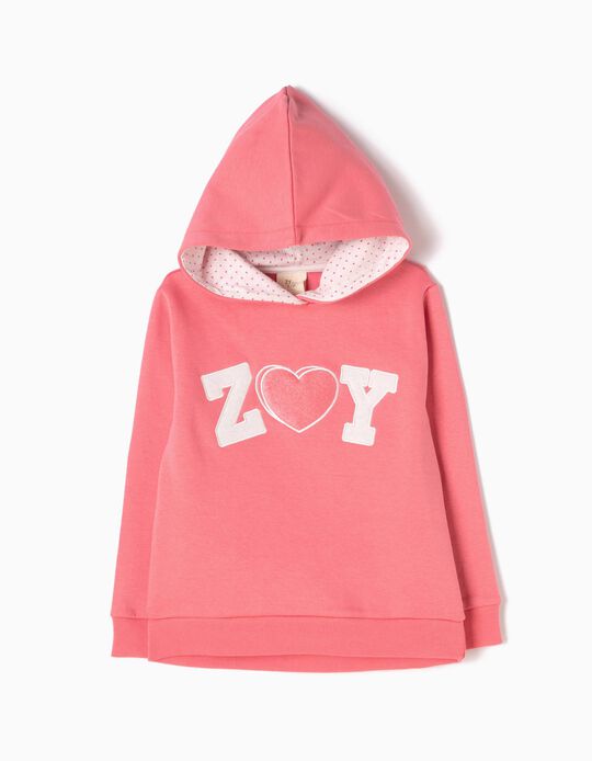Pink Hooded Sweatshirt, ZY
