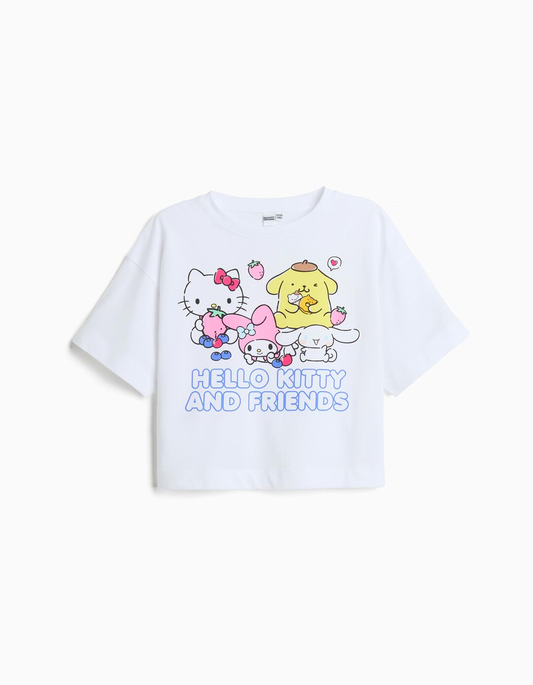 T-shirt 'Hello Kitty and Friends', Menina, Branco