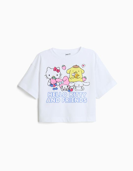 Comprar Online T-shirt 'Hello Kitty and Friends', Menina, Branco