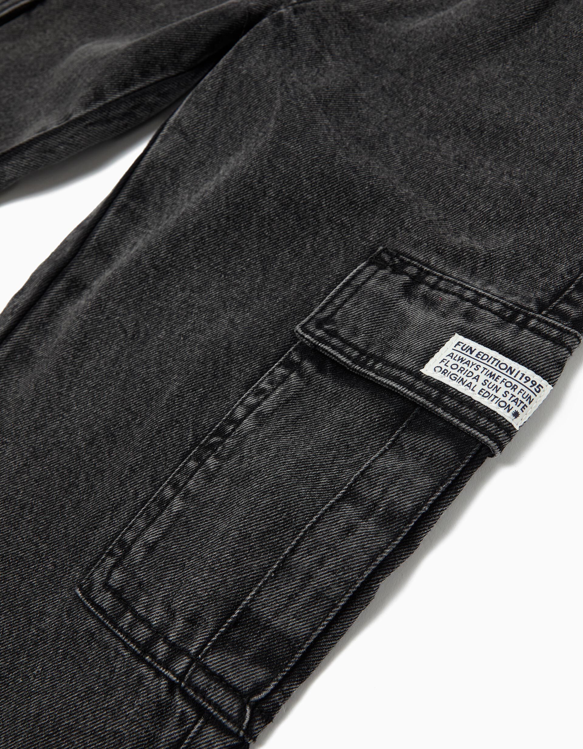 Comprar Online Cal&ccedil;as de Ganga Cargo, Menino, Cinzento