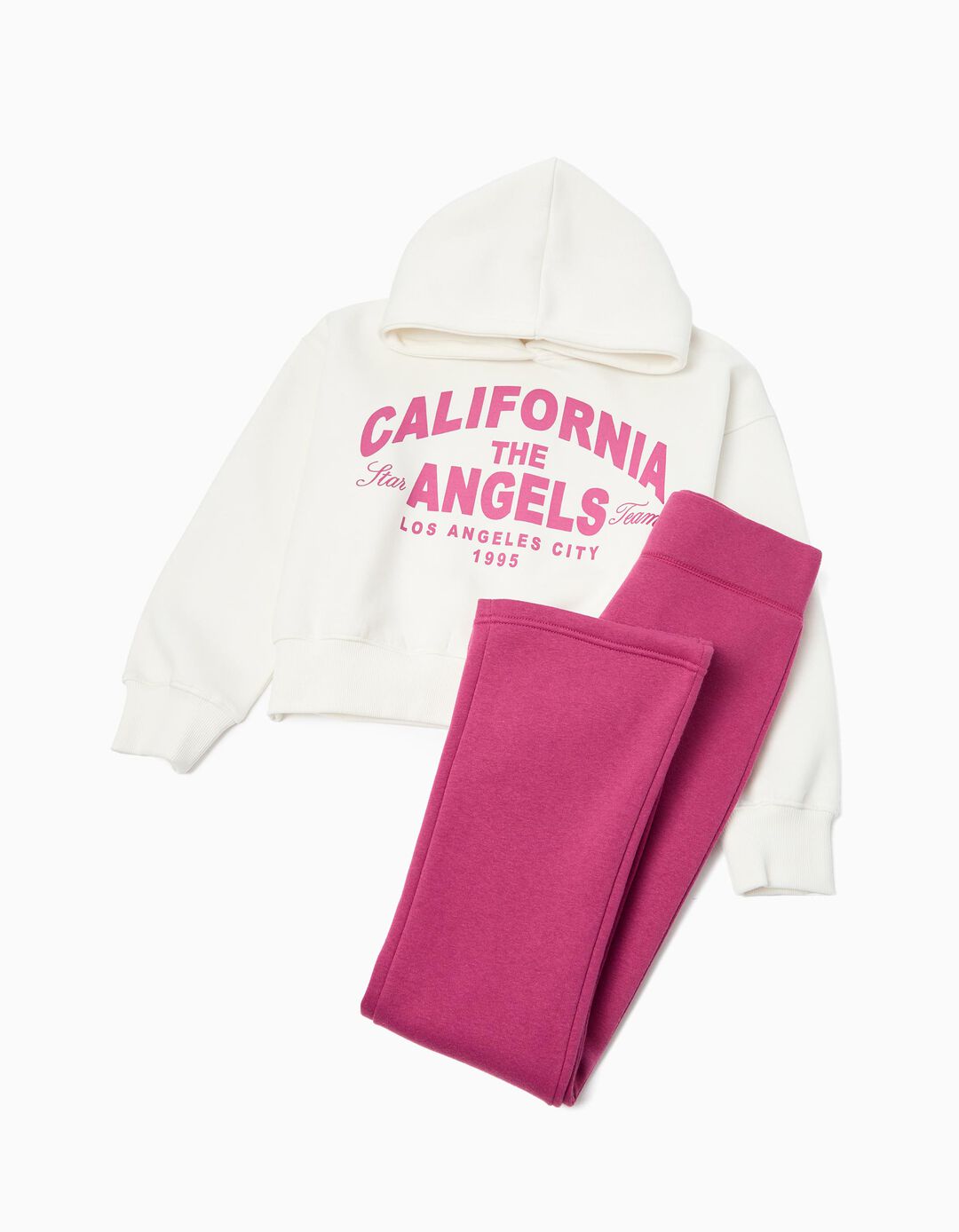 Conjunto de Jogging, Menina, Rosa Escuro