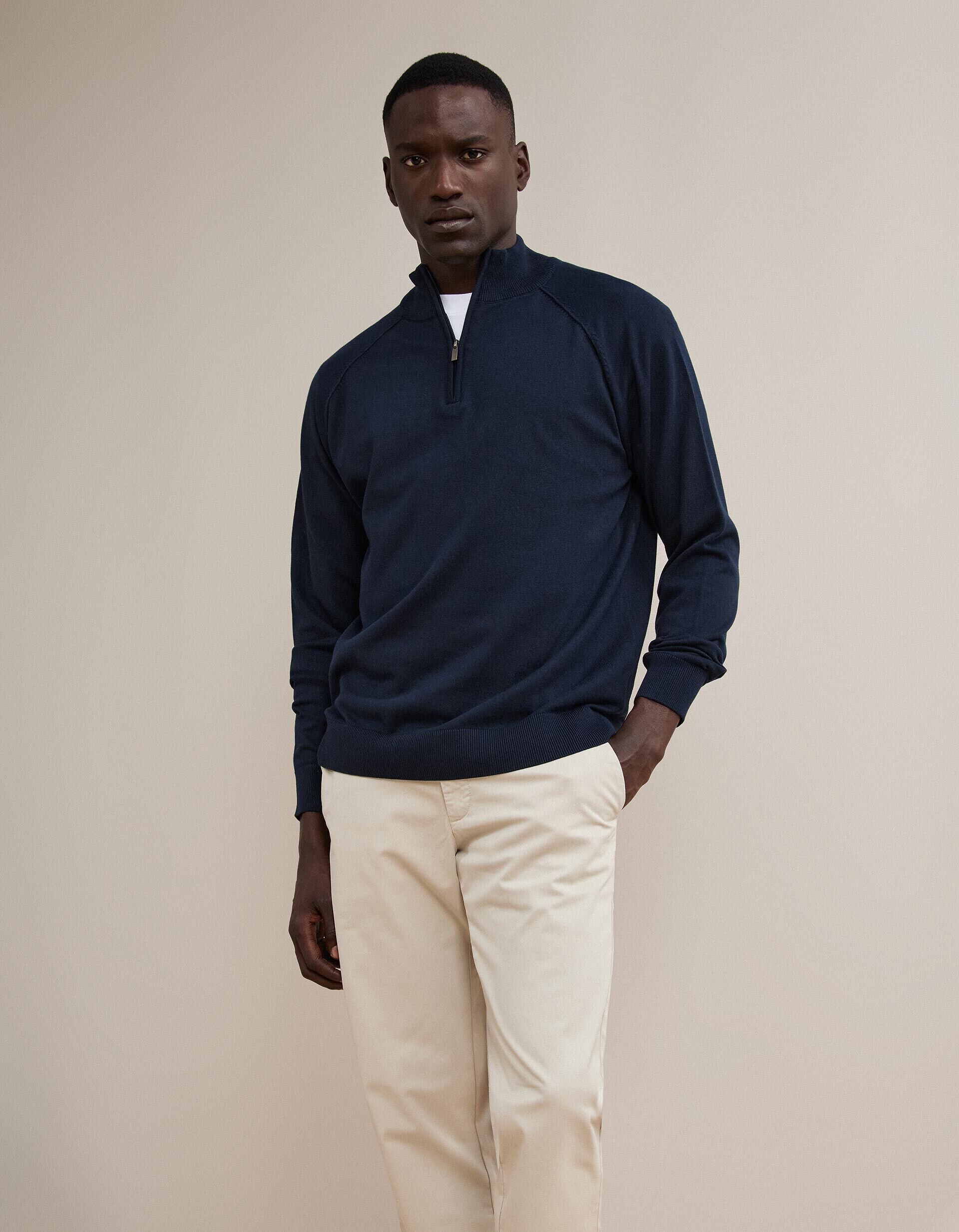 Comprar Online Camisola De Malha, Homem, Azul Escuro
