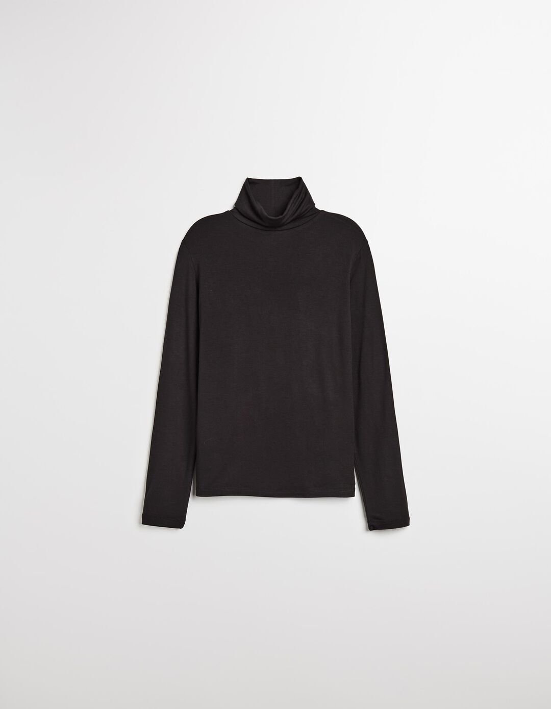 Camisola com Gola Alta, Mulher, Preto