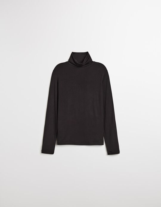 Comprar Online Camisola com Gola Alta, Mulher, Preto
