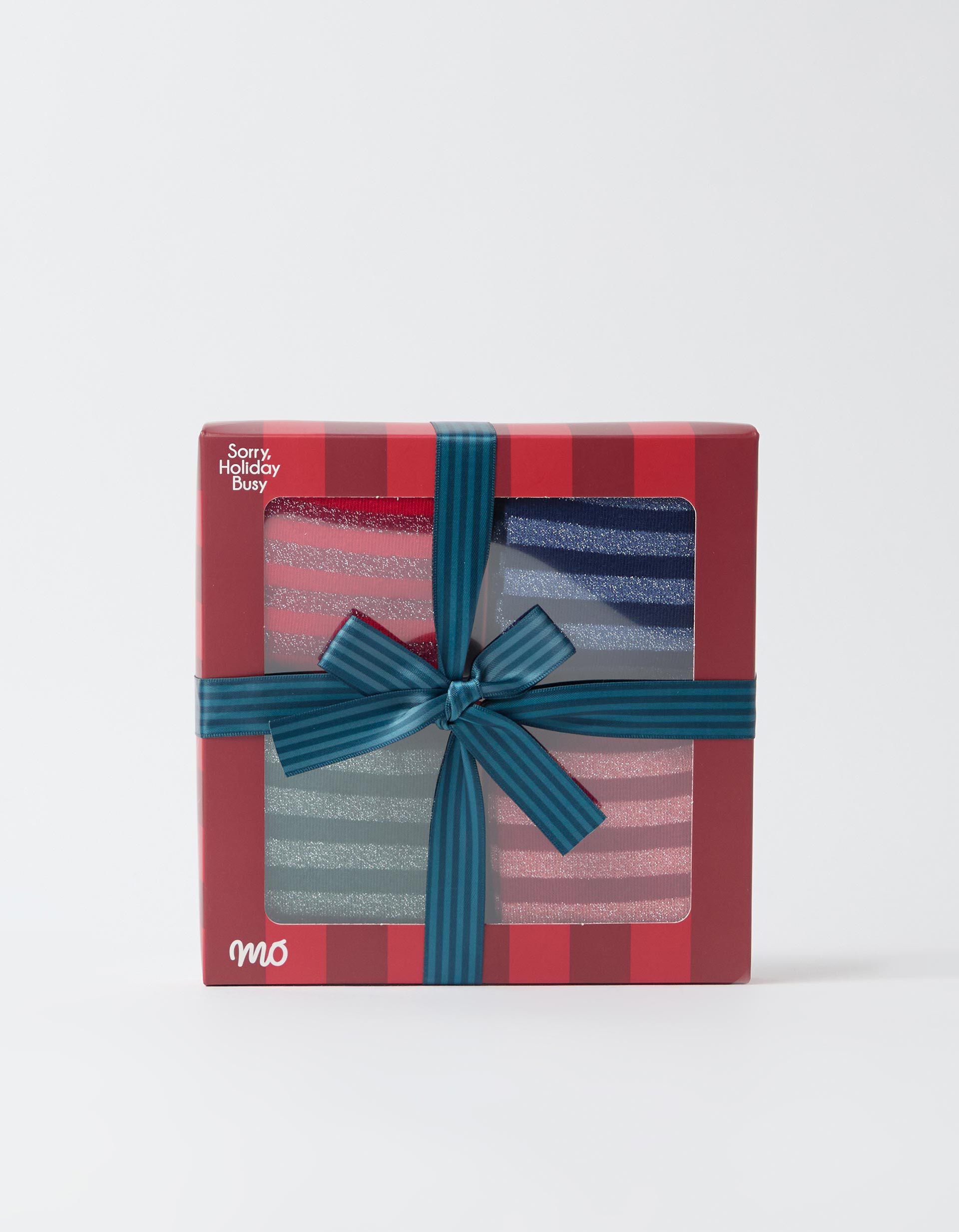 Comprar Online Pack 4 Pares De Meias, Mulher, Vermelho Escuro