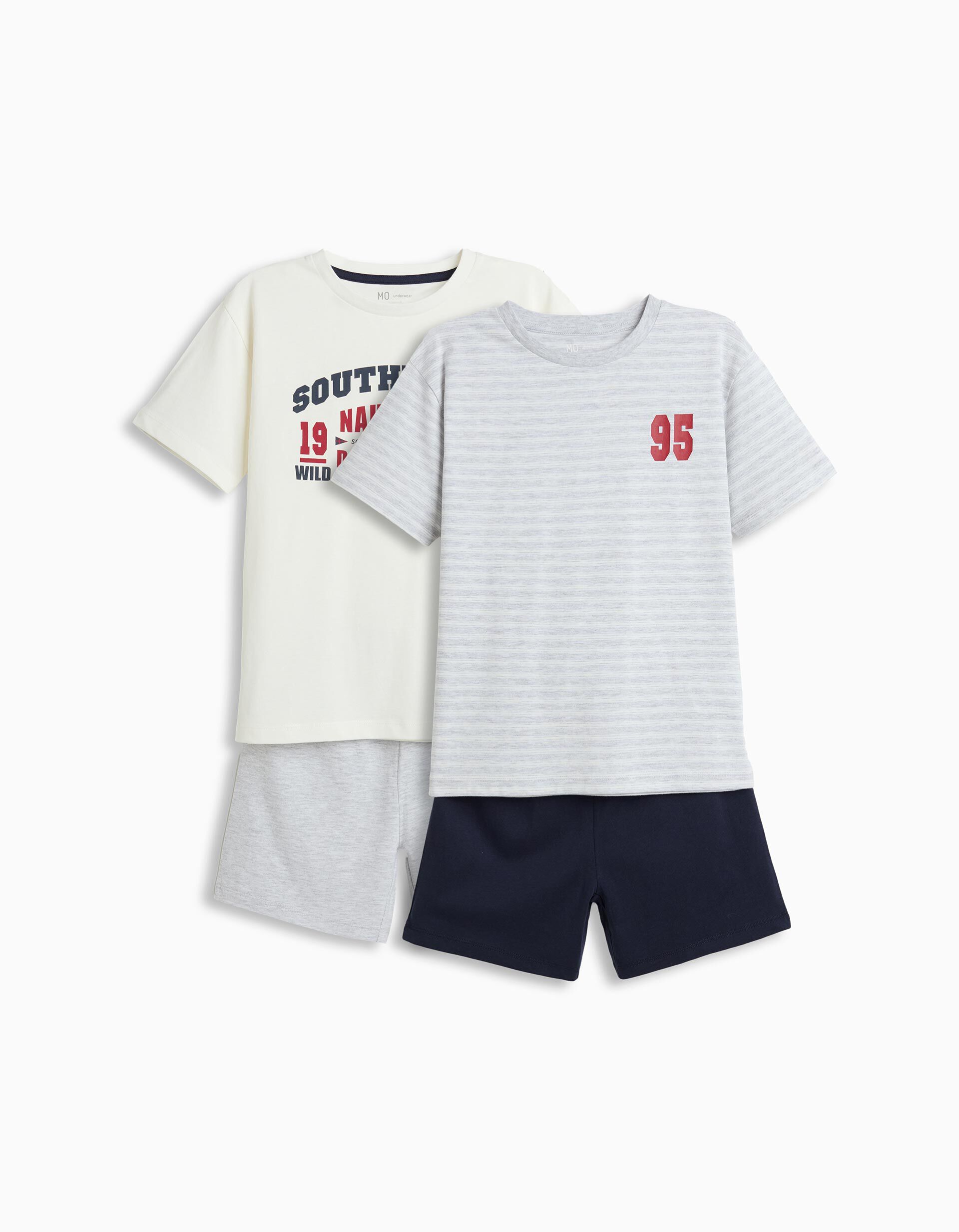 Comprar Online Pack 2 Pijamas Jersey, Menino, Branco
