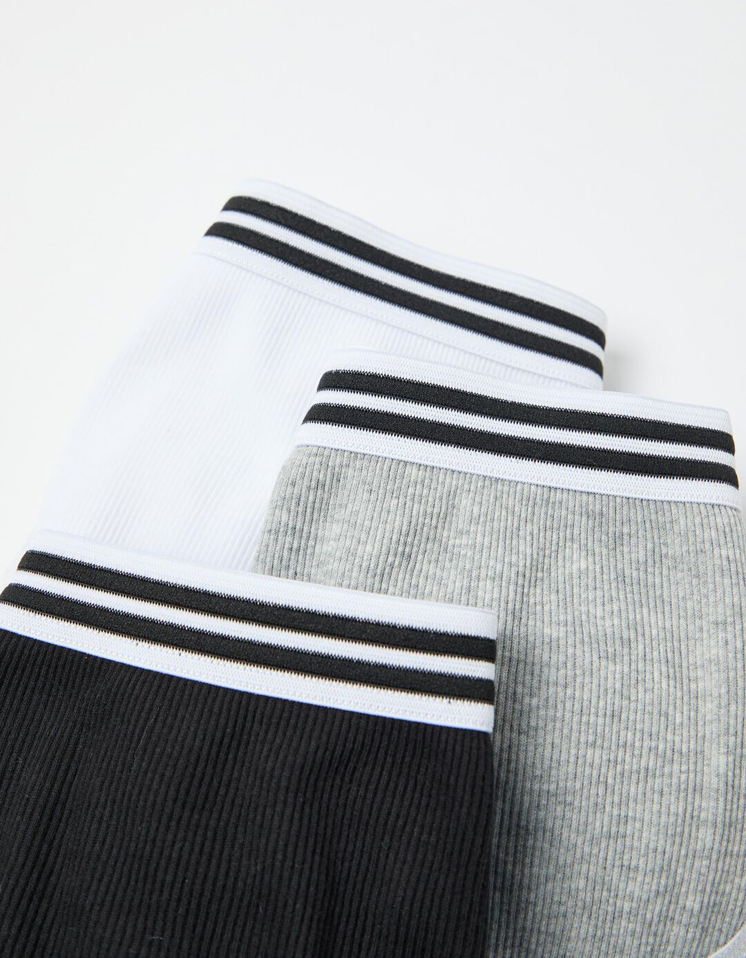 Pack 3 Cuecas Caneladas, Mulher, Multicor