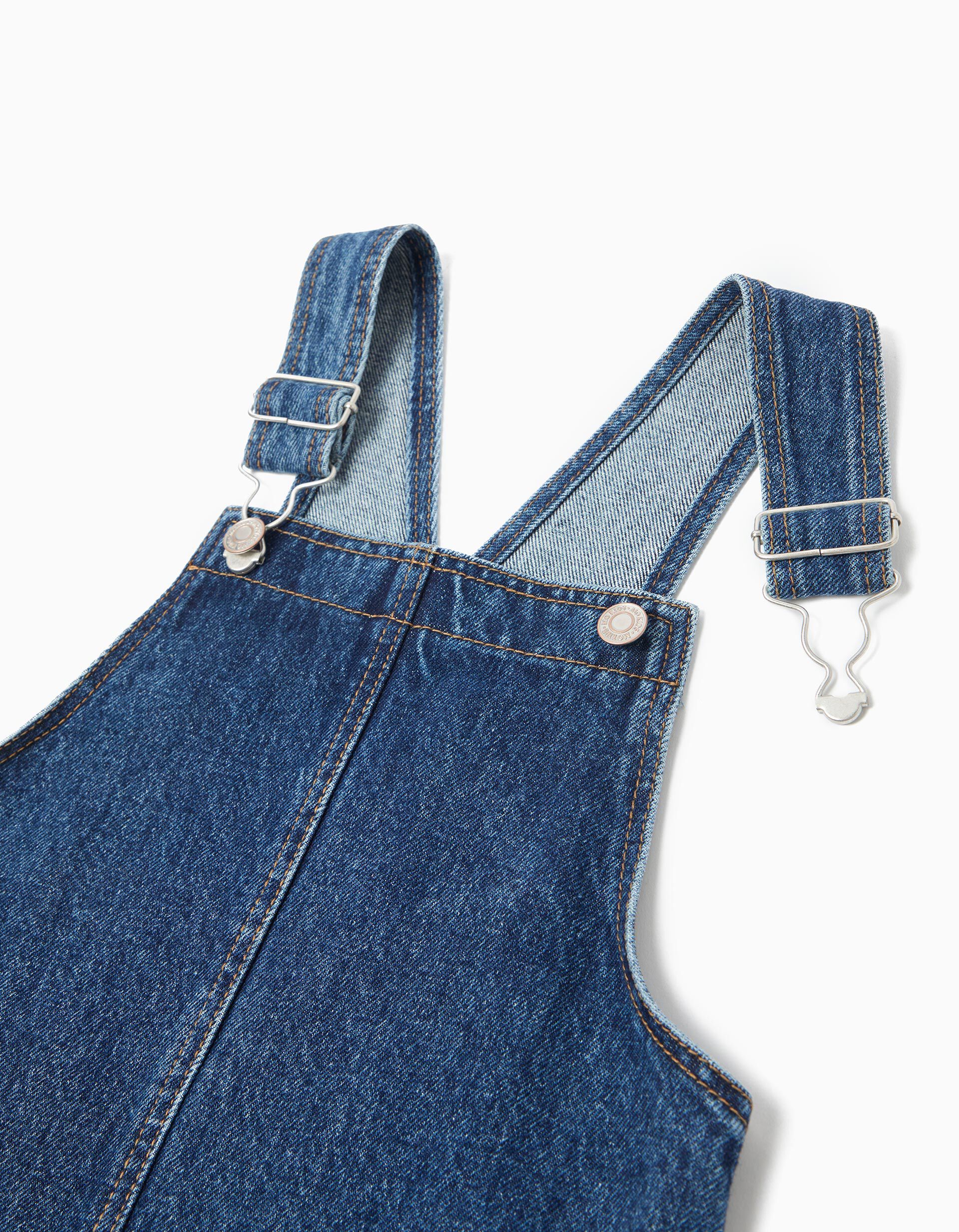 Comprar Online Saia Jardineira, Menina, Azul