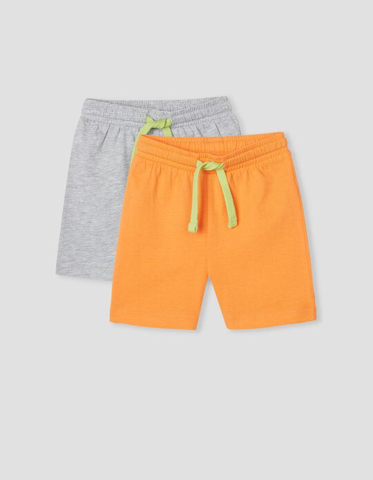 2 Shorts, Baby Boys, Orange