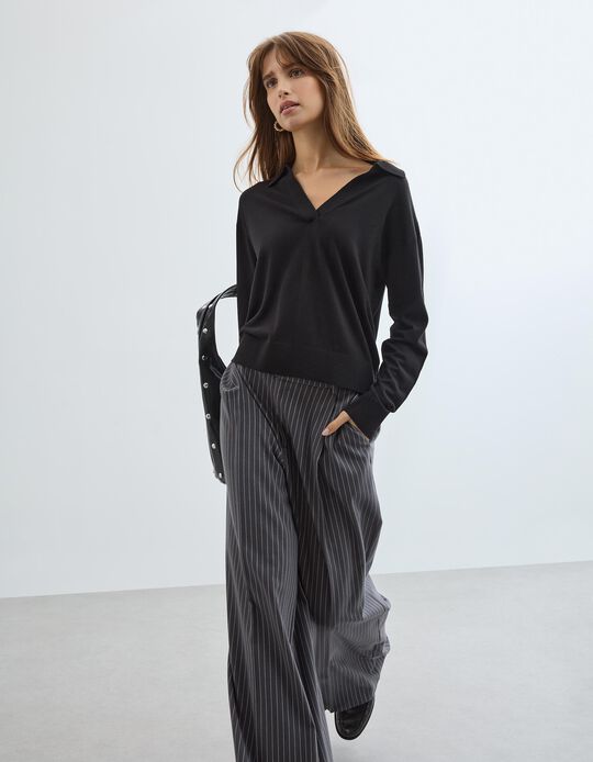 Comprar Online Polo com Caxemira, Mulher, Preto