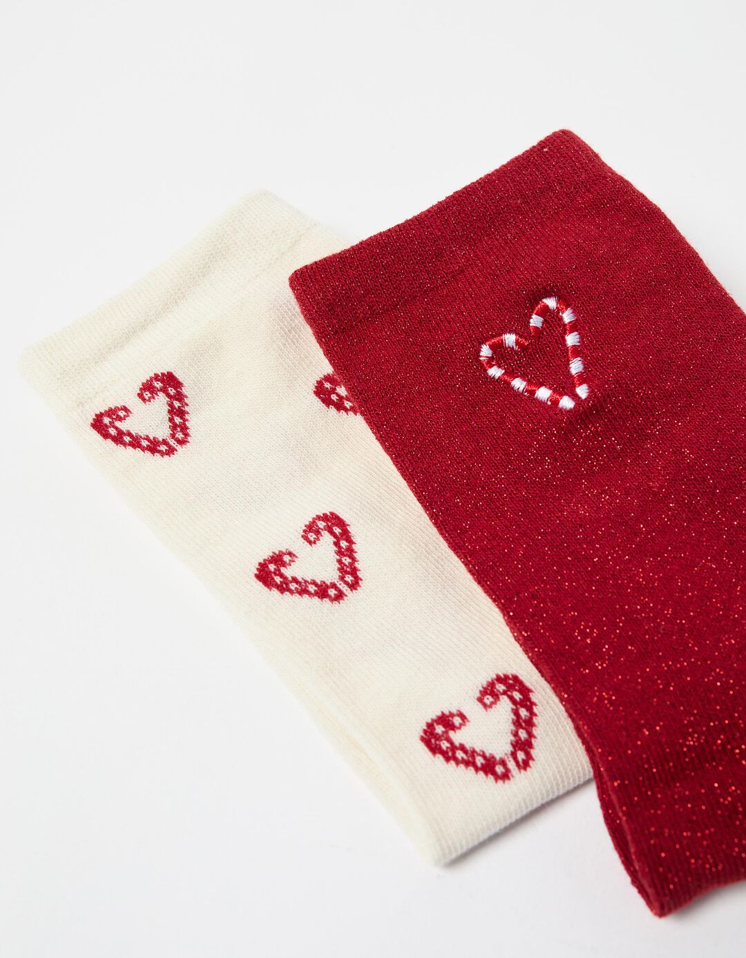 Pack 2 Meias de Natal, Mulher, Branco