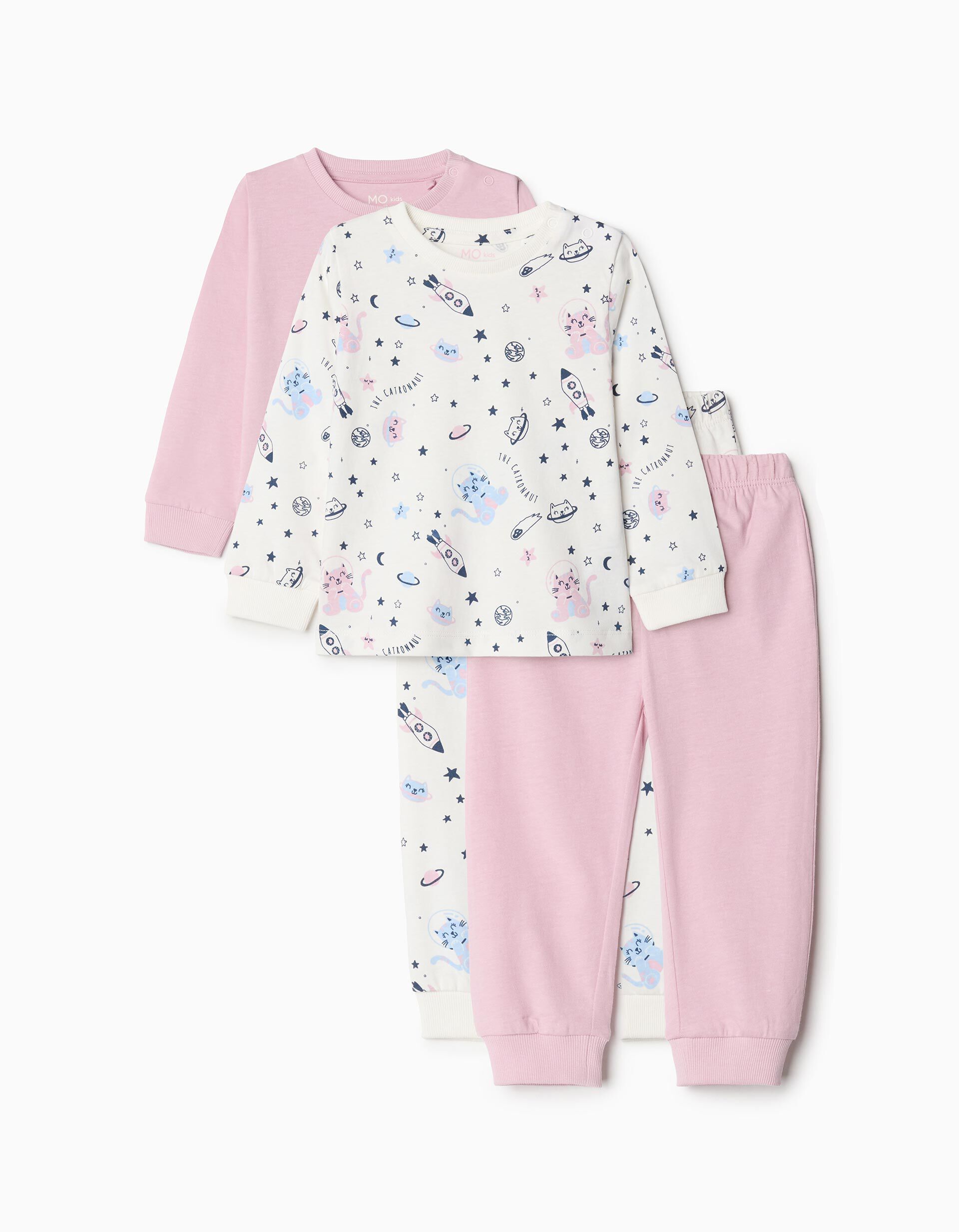 Pack 2 Pijamas Jersey Bebe Menina Multicor MO Online