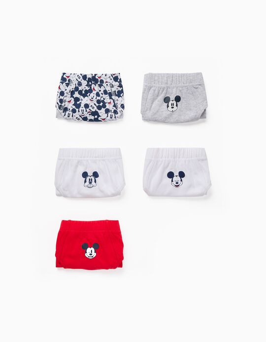 5-Pack Cotton Briefs for Boys 'Mickey', Multicoloured