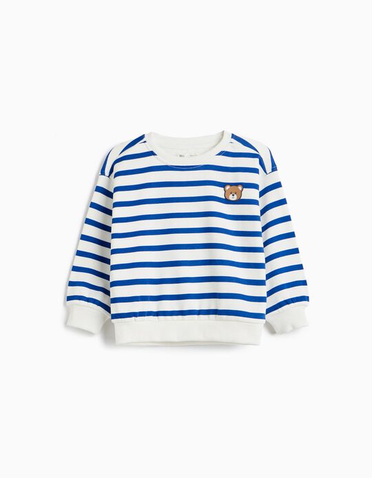 Comprar Online Sweatshirt &Agrave;s Riscas, Menino, Azul