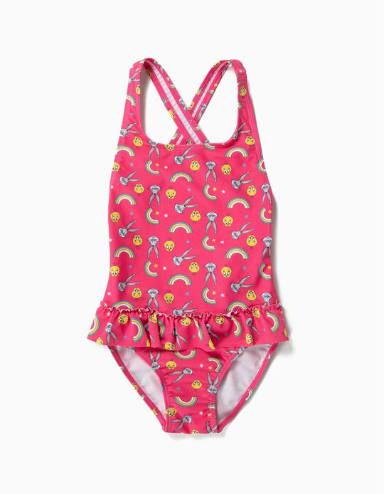 Fato de Banho para Menina 'Looney Tunes' Anti-UV 80, Rosa