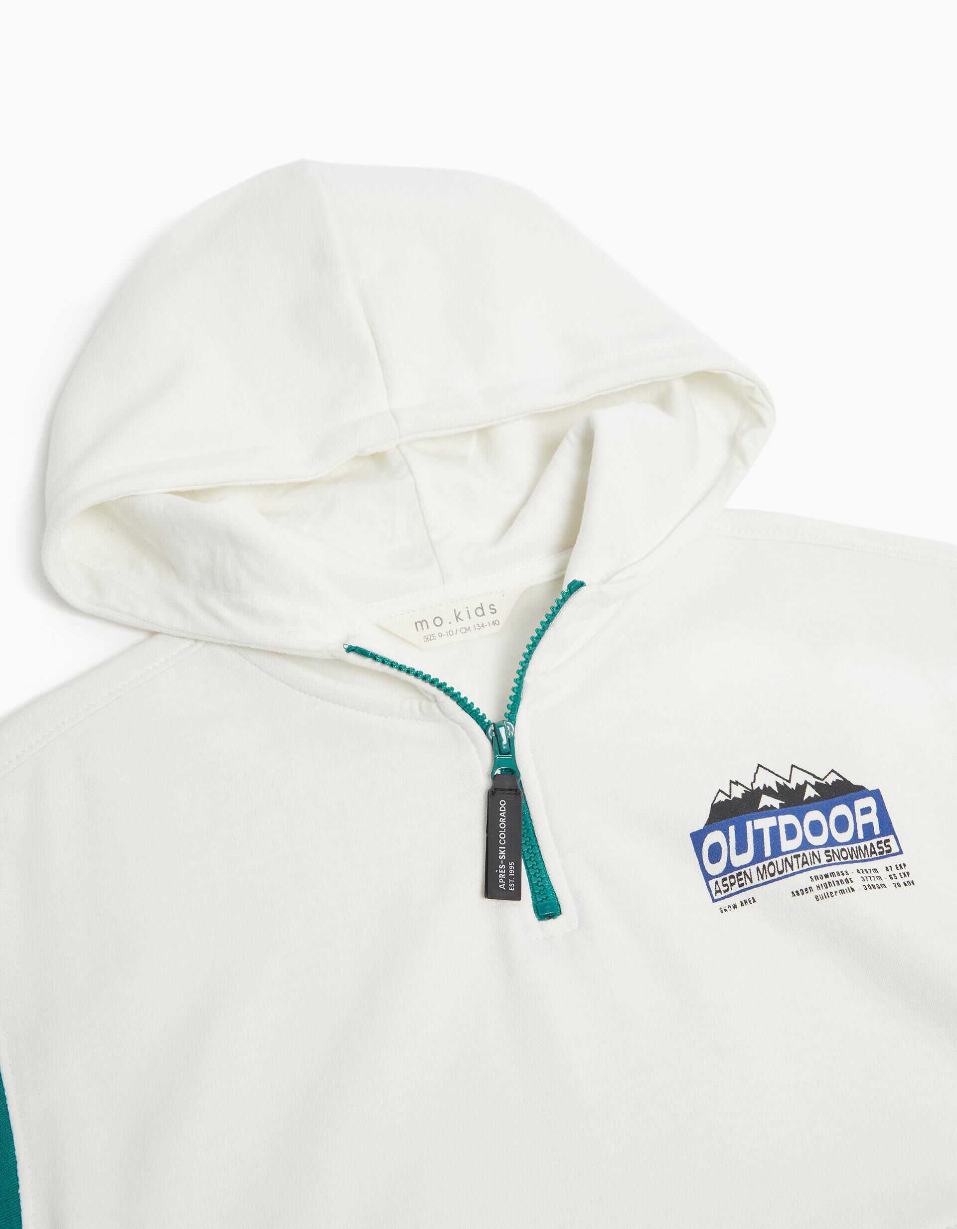 Comprar Online Sweatshirt Capuz Bolso, Menino, Verde