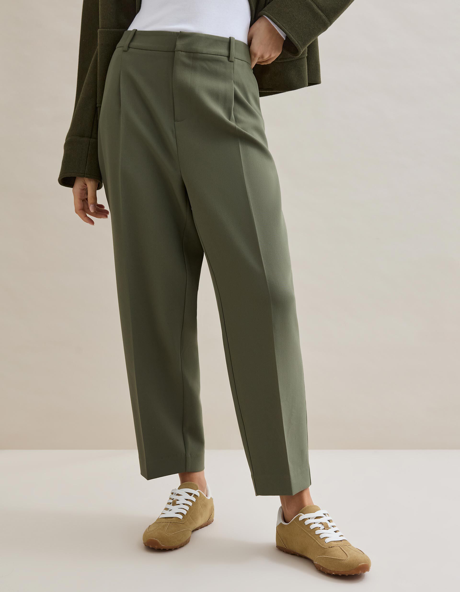 Comprar Online Cal&ccedil;as, Mulher, Verde Escuro