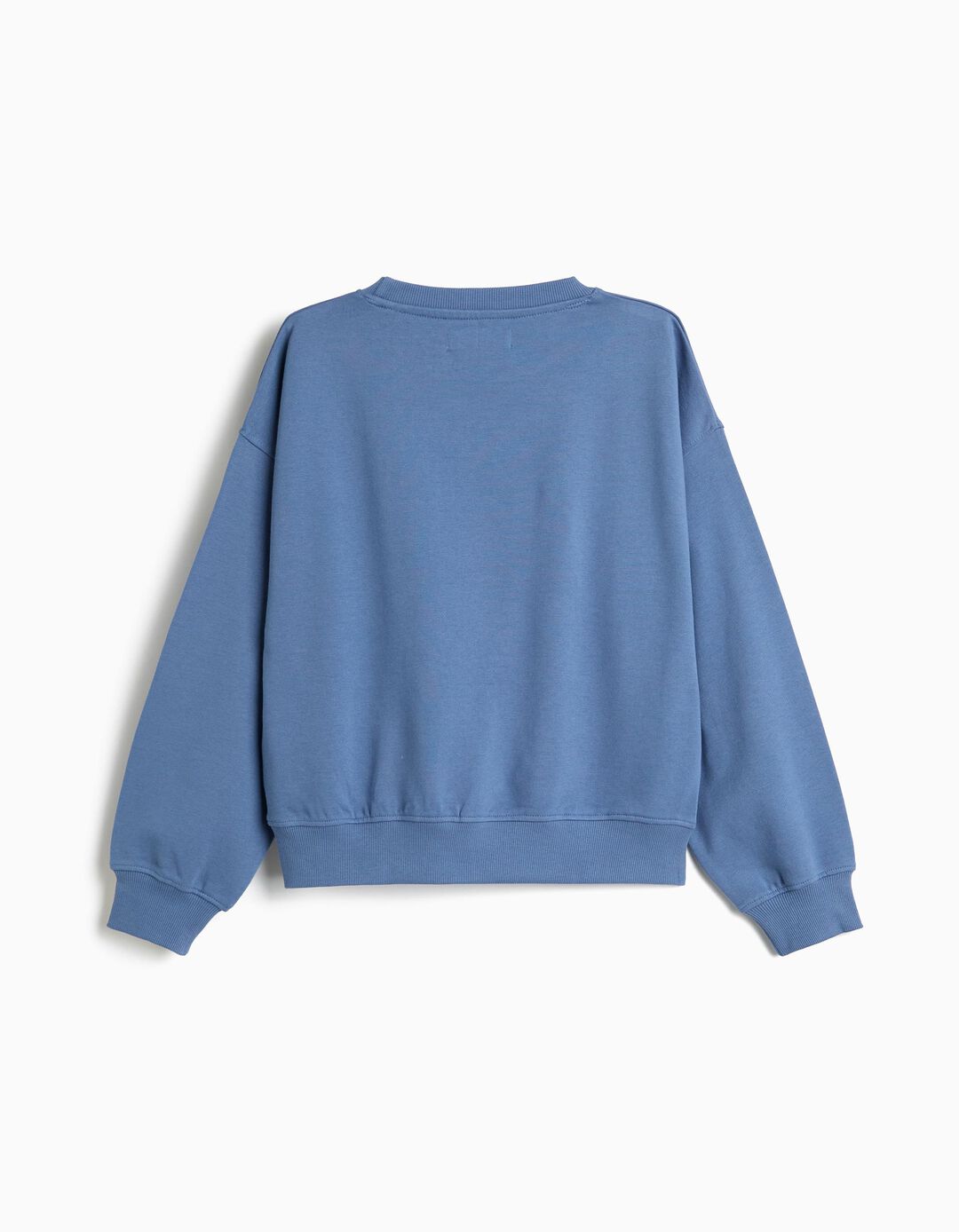 Sweatshirt Com Estampado, Menina, Azul Escuro