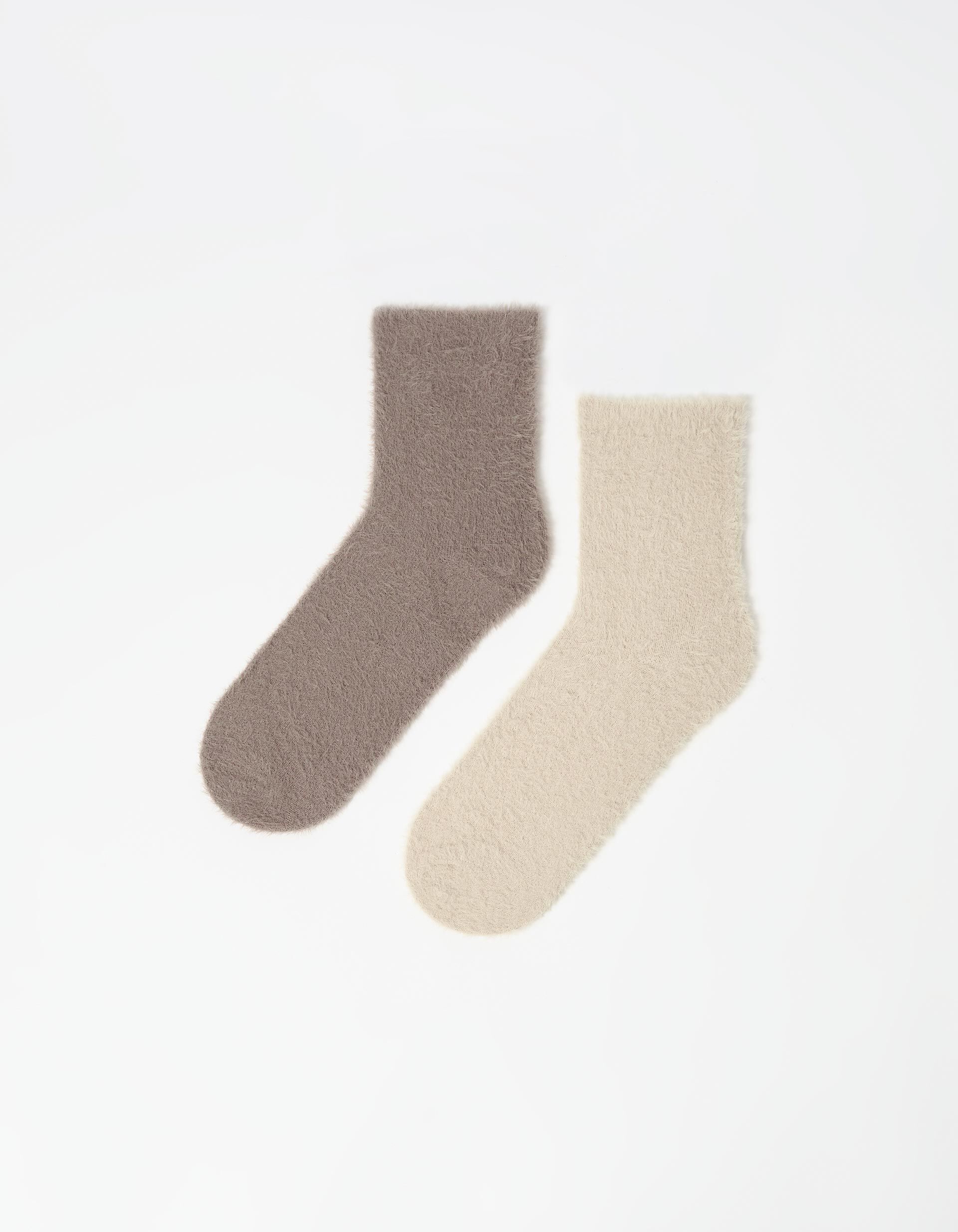 Comprar Online Pack 2 Pares de Meias, Mulher, Bege Claro