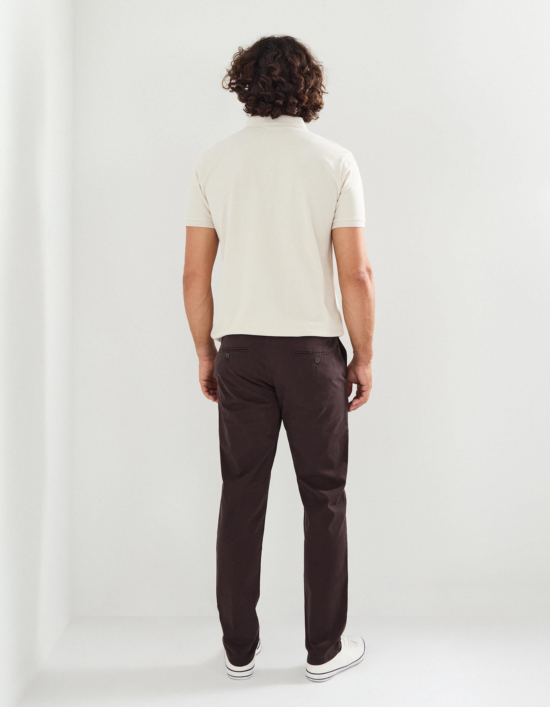 Comprar Online Cal&ccedil;as Chino Slim, Homem, Castanho Escuro