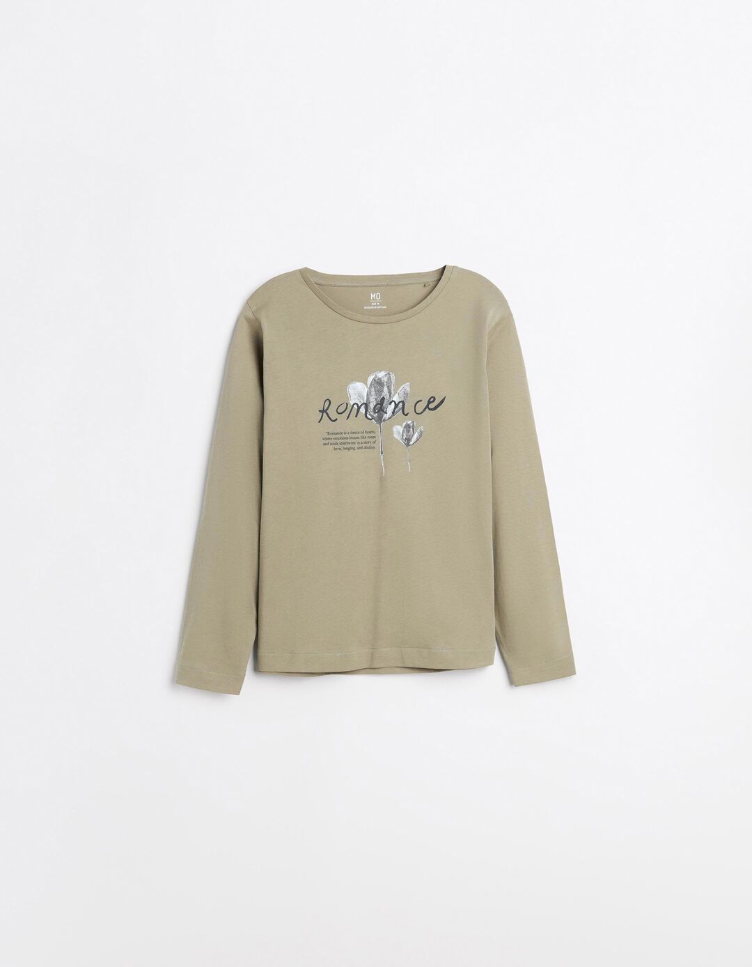 T-shirt Manga Comprida, Mulher, Verde