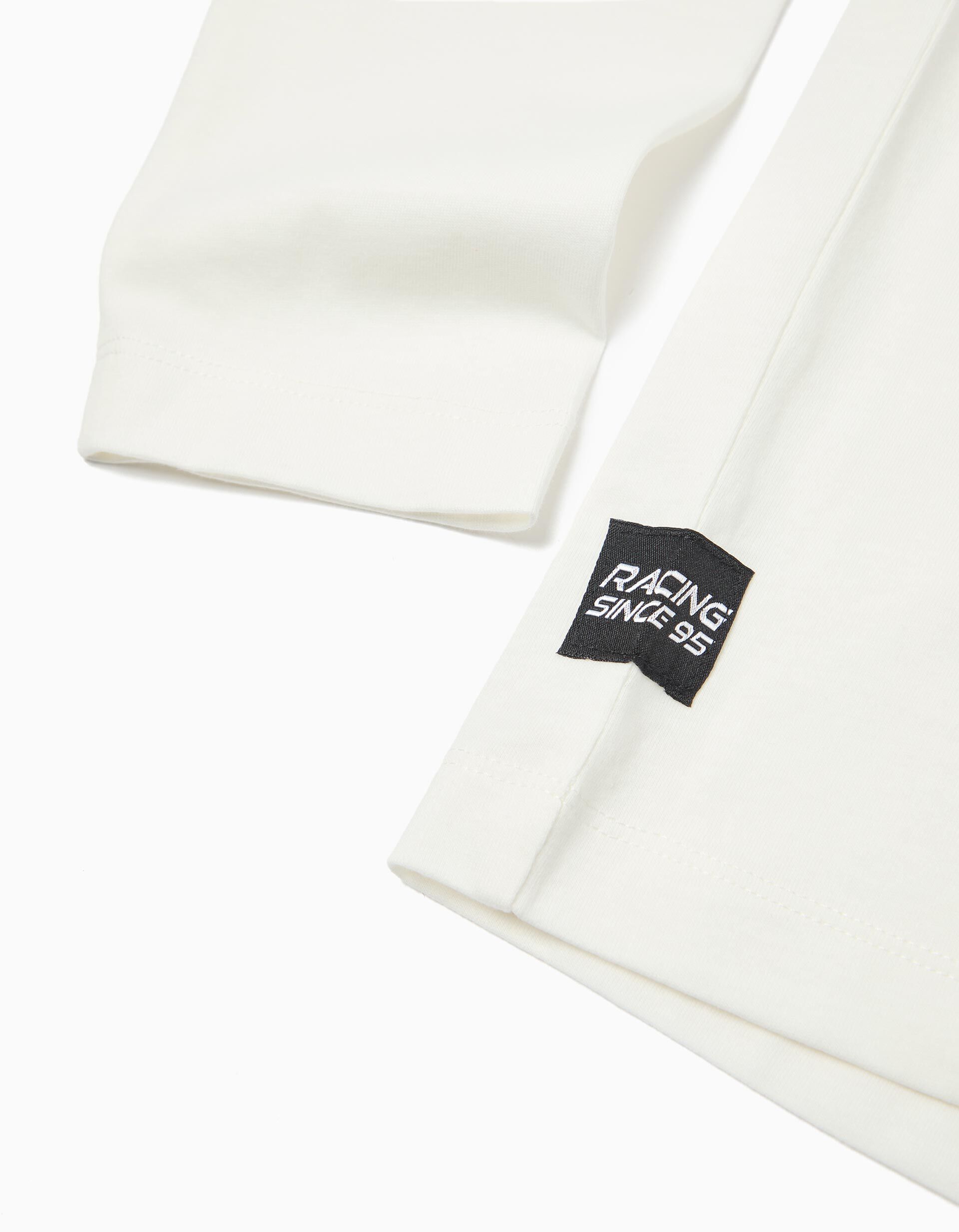 Comprar Online T-shirt de Manga Comprida, Menino, Branco