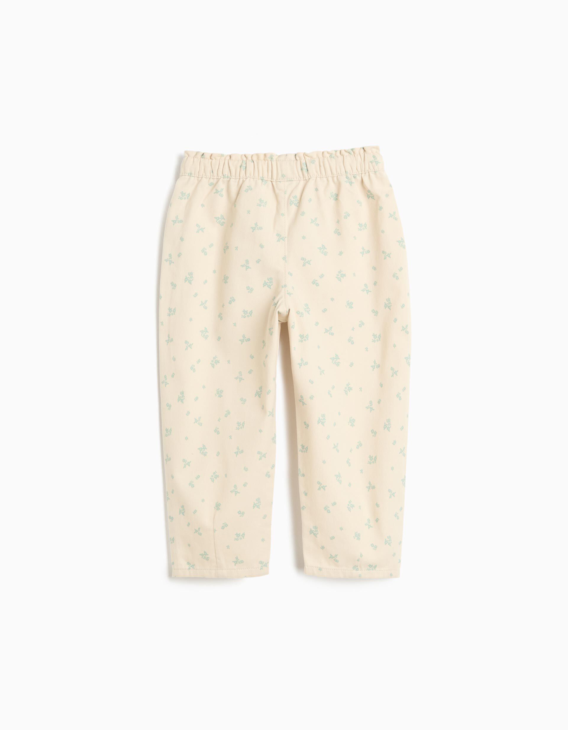 Comprar Online Cal&ccedil;as Paperbag Estampadas, Menina, Bege Claro